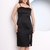 Domi Modas Vestido Cetim Midi Fenda Lateral Coleção Nova C180
