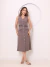 Imagem do DOMI MODAS Vestido Chemise Alfaiataria Gabardine Midi Botões Frontais 195