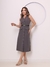 DOMI MODAS Vestido Chemise Alfaiataria Gabardine Midi Botões Frontais 195 - loja online