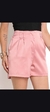 Domi Modas Short Feminino de Cetim Cintura Alta C173