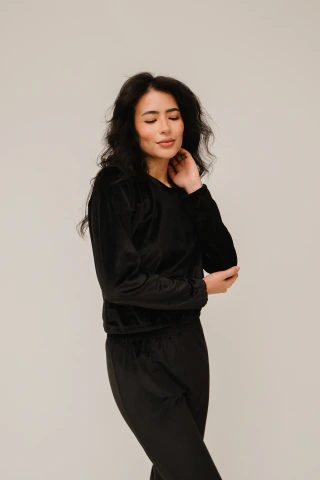 Imagem do Conjunto Pijama Wet Veludo Longo Feminino