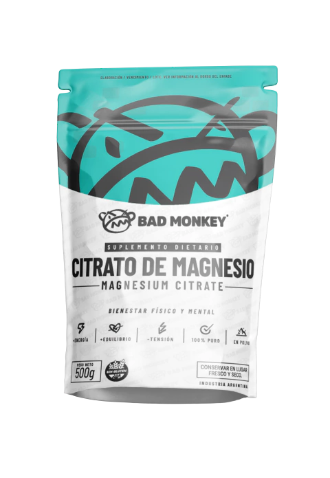Citrato de Magnesio 500g Bad Monkey - comprar online