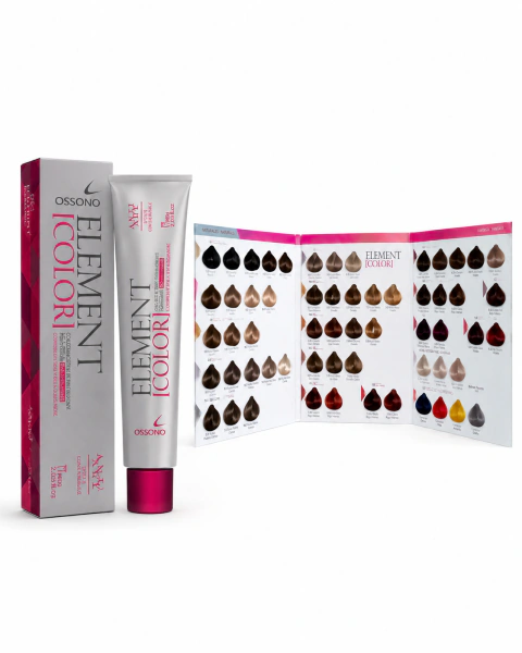 kit peluquero n°3 – 50 Pomos Element Color de regalo carta de colores