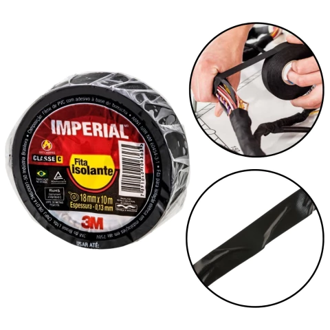 Fita Isolante 3M Imperial 18mm 10 metros Uso Domestico e Profissional - comprar online