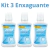 Kit Com 3 Enxaguantes Bucal Dentil Sensitive Menta 500ml