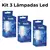 Kit 3 Lâmpadas Luz Branca Fria 1.018 Lúmens Econômica Bivolt e Alta Durabilidade LED 12W 6500K - comprar online