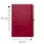 Caderno Tipo Moleskine Vermelho Folhas Polen Sem Pauta 21x14 Para Anotações Rascunho e Desenho - loja online