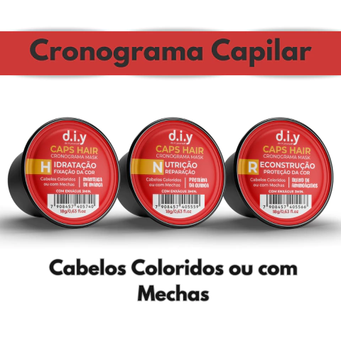Cronograma Capilar Completo Vários Tratamentos Promoção Diy