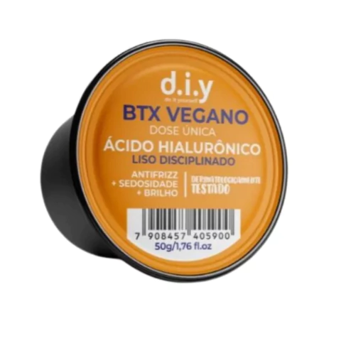 Botox Capilar Dose Única 50g em Cápsula Vegano Antifrizz Liso Absoluto Vários Tratamentos - D.I.Y. Cosméticos - Ácido Hialurônico