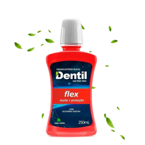 Enxaguante Bucal Dentil Flex com Fluor 250ml - Com Glicerina Vegetal - Sabor menta - comprar online
