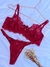 Conjunto Liz Sem Bojo Vermelho em Renda - comprar online