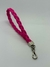 Hand Strap Couro Eco Rosa Pink + Placa de Aço