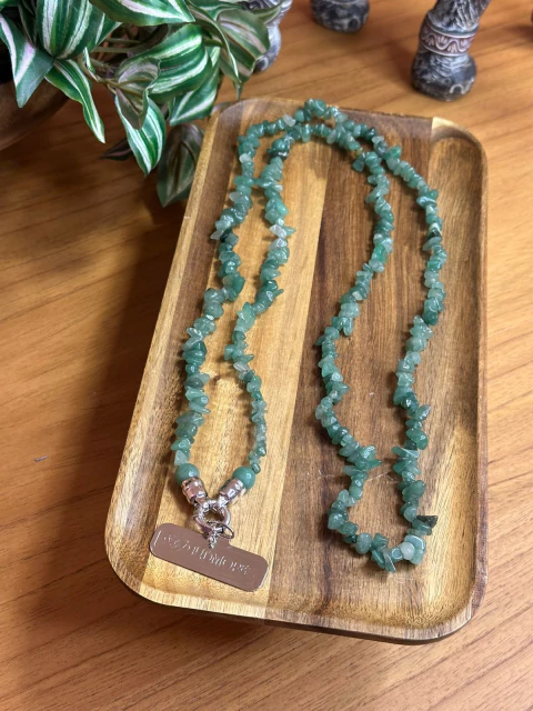 PHONE STRAP PEDRA NATURAL - JADE VERDE - comprar online
