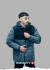 CAMPERA DE ABRIGO "GRIS Y AZUL" - cmmnty