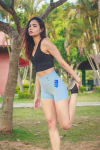 Short - Azul bebê influencer