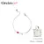 Pulsera Oreiro Love corazones plateado