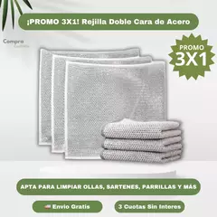 RELLIJA ULTRA LIMPIEZA CON DOBLE ACERO [PROMO 3X1