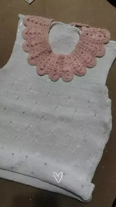 Chaleco calado con cuello desmontable - comprar online