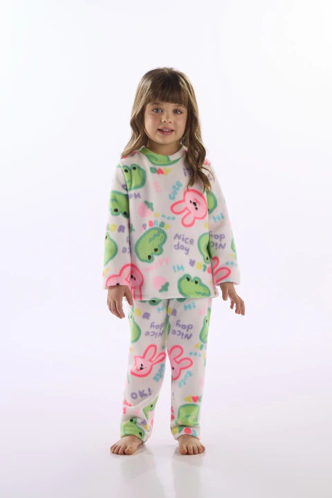 PIJAMA BLUSA E CALCA EM MALHA SOFT - 000106 NATURAL