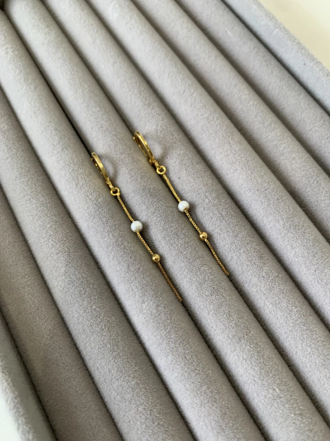 Argola Franja Semijoia - 14547 - comprar online