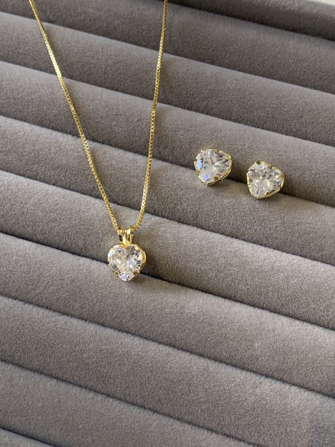 Conjunto Semijoia - 12360 - comprar online