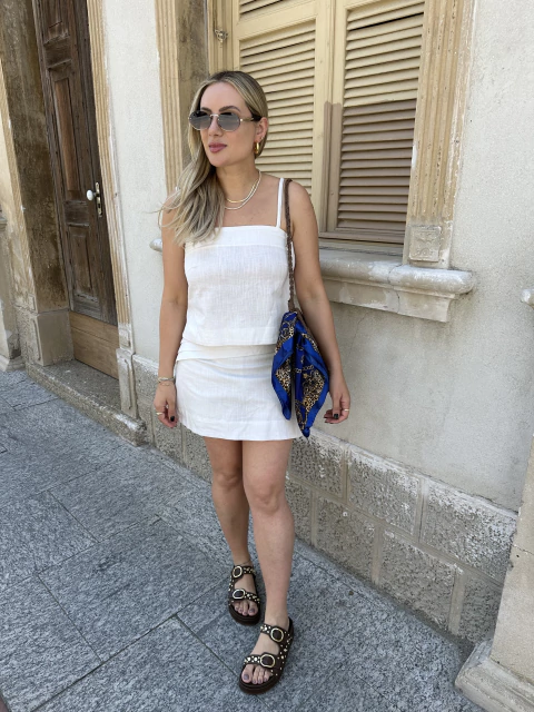 Conjunto Cropped e Short-saia - comprar online