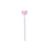 Piteira de vidro Coração Rosa
