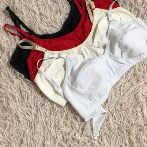 CORPIÑOS BRALETTE BEATRIZ LISO TALLES GRANDES - CURVA DE TALLES 5-9 (MEDIA DOCENA)