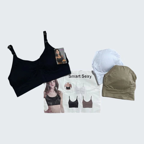 TOP DEPORTIVO SMART SEXY - CURVA DE TALLES M/L Y XL/2XL - BRETEL REGULABLE - MEDIA DOCENA - comprar online