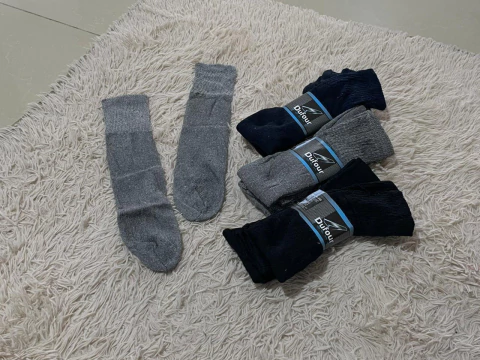 MEDIAS LARGAS TOALLA HOMBRE DUFOUR - TALLE 40 A 46 - UNA DOCENA