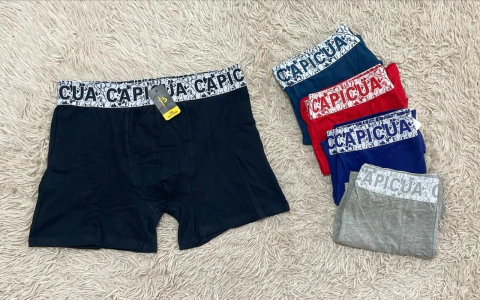 BOXER HOMBRE CAPICUA - CURVA TALLES L A XXXL - MEDIA DOCENA