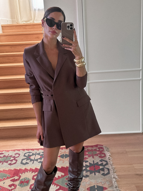 BLAZER VESTIDO BLAIR CHOCOLATE - comprar online