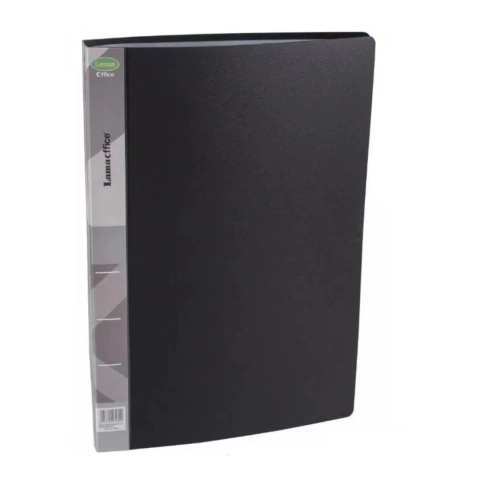 Carpeta con Folios Lama 10 Folios A4 Opaca Negra