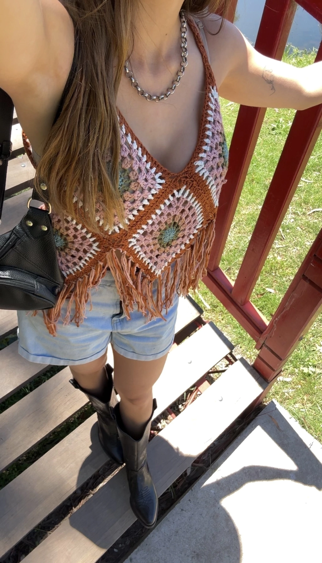 Top tejido BOHO