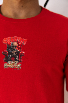 Camiseta Tradicional Baby Gangster - Vermelho - BED STUY BROOKLYN