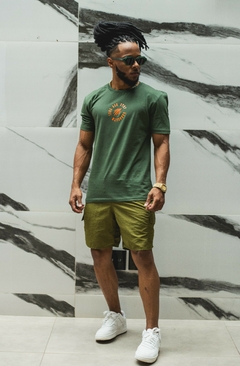 CAMISETA TRADICIONAL CIRCLE VERDE/LARANJA - comprar online