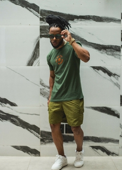 CAMISETA TRADICIONAL CIRCLE VERDE/LARANJA - loja online