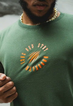 CAMISETA TRADICIONAL CIRCLE VERDE/LARANJA na internet