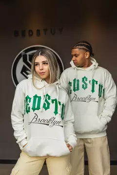 Imagem do MOLETOM CANGURU BED STUY BROOKLIN - BRANCO E VERDE