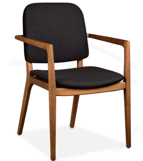 Cadeira c/ Braço Emili Preta 716 - comprar online