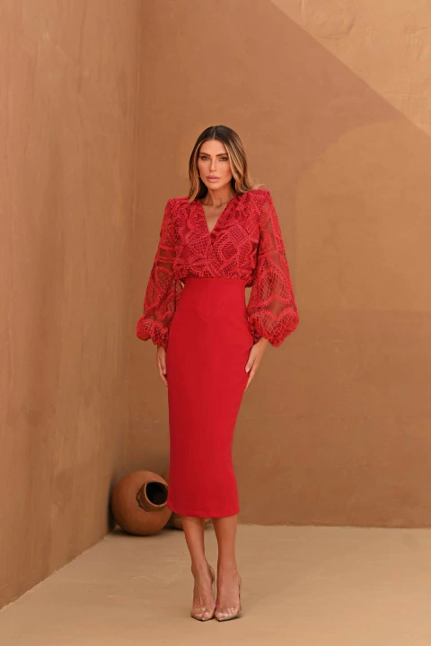 VESTIDO MIDI VICE-VERSA