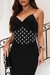 VESTIDO TUBINHO PESPONTO E PEDRARIA - comprar online