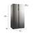 Geladeira Electrolux Side by Side Efficient com Tecnologia Autosense 435L (IS4S) 220V - comprar online