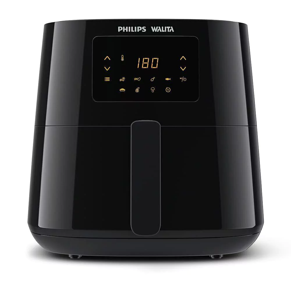 Philips Walita Preta Fritadeira Airfryer Essential XL Digital, 6.2L de capacidade, Garantia internacional de dois anos,