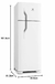 Refrigerador 260L 2 Portas Classe A 110 Volts, Branco, Electrolux - comprar online