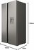 Refrigerador/Geladeira 486L Side By Side Philco PRF504ID 220V - Mestre Eletro