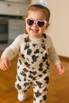 Jardinero vaquita (fondo blanco, manchas negras) - comprar online