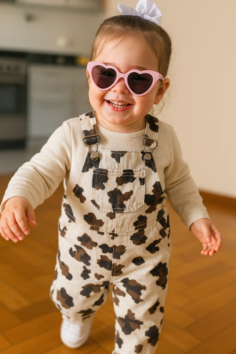 Jardinero vaquita (fondo blanco, manchas negras) - comprar online