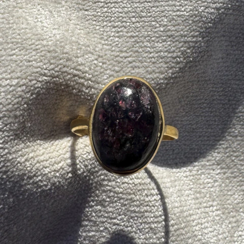 ANILLO EUDIALITA - CORTE (ORO VERMEIL)