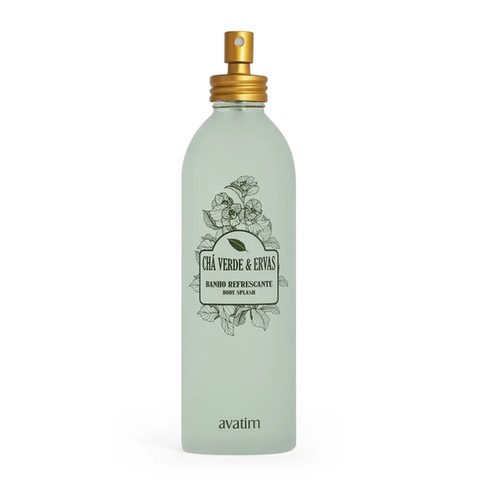 Banho refrescante - Chá verde & ervas - Body Splash - 300 ml - Avatim - comprar online